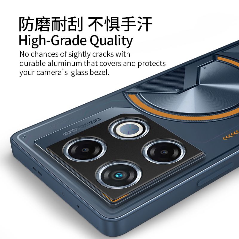 Camera lens Protective Film For Infinix GT 20 Pro -5G  Alloy Camera Cover Without Glass [Barrier Free Shooting] [Protective Case Friendly] [High-Quality Metal]