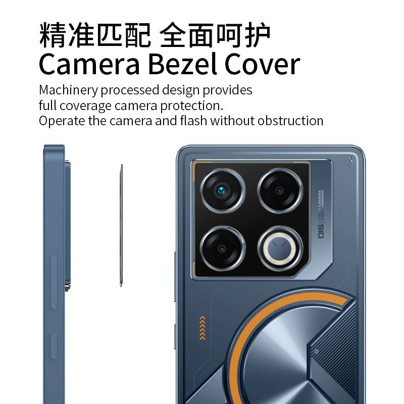 Camera lens Protective Film For Infinix GT 20 Pro -5G  Alloy Camera Cover Without Glass [Barrier Free Shooting] [Protective Case Friendly] [High-Quality Metal]