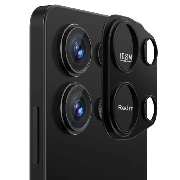 Camera lens Protective Film For Xiaomi Redmi Note 13 -4G  Alloy Camera Cover Without Glass [Barrier Free Shooting] [Protective Case Friendly] [High-Quality Metal]