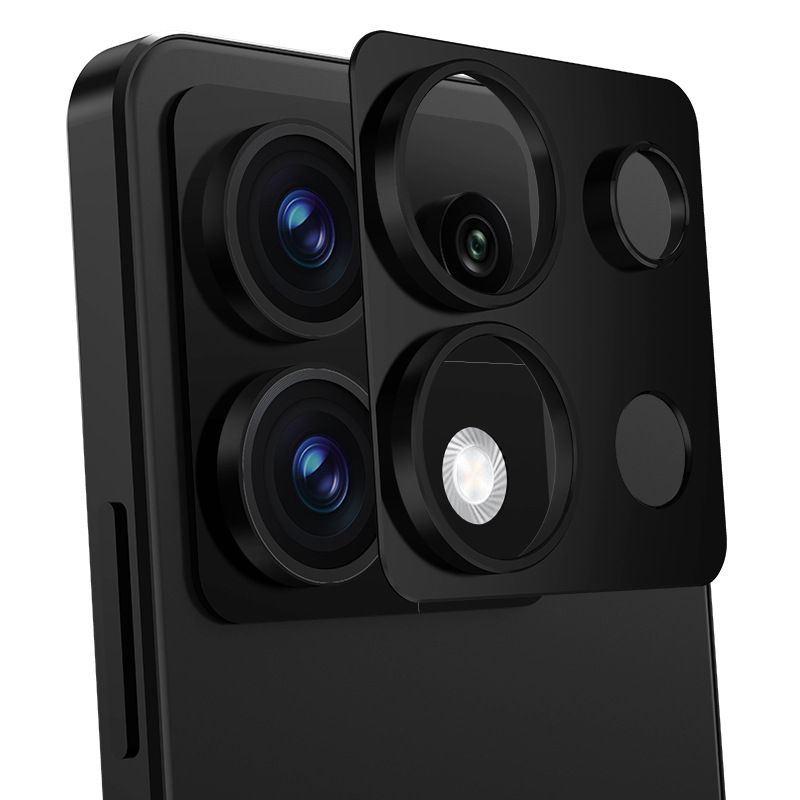 Camera lens Protective Film For Xiaomi Redmi Note 13 -5G/ Note 13 Pro -5G/ Note 13 Pro+ -5G Alloy Camera Cover Without Glass [Barrier Free Shooting] [Protective Case Friendly] [High-Quality Metal]