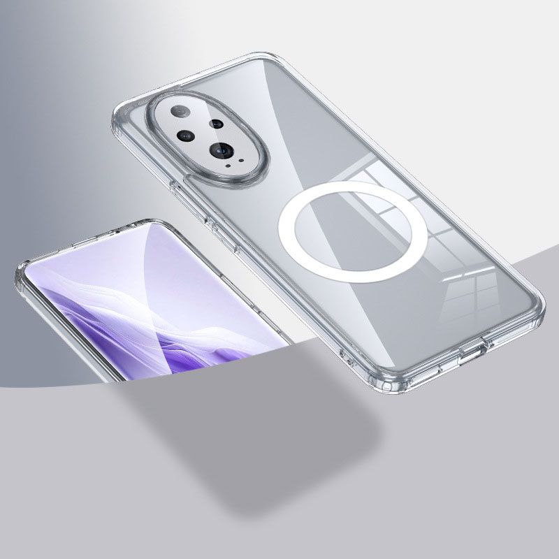 Magnetic Transparent Phone Case For Honor 200 100 90 80 70 Pro Fall prevention Protective Case
