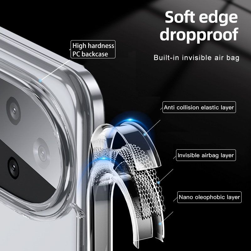 Magnetic Transparent Phone Case For Honor 200 100 90 80 70 Pro Fall prevention Protective Case