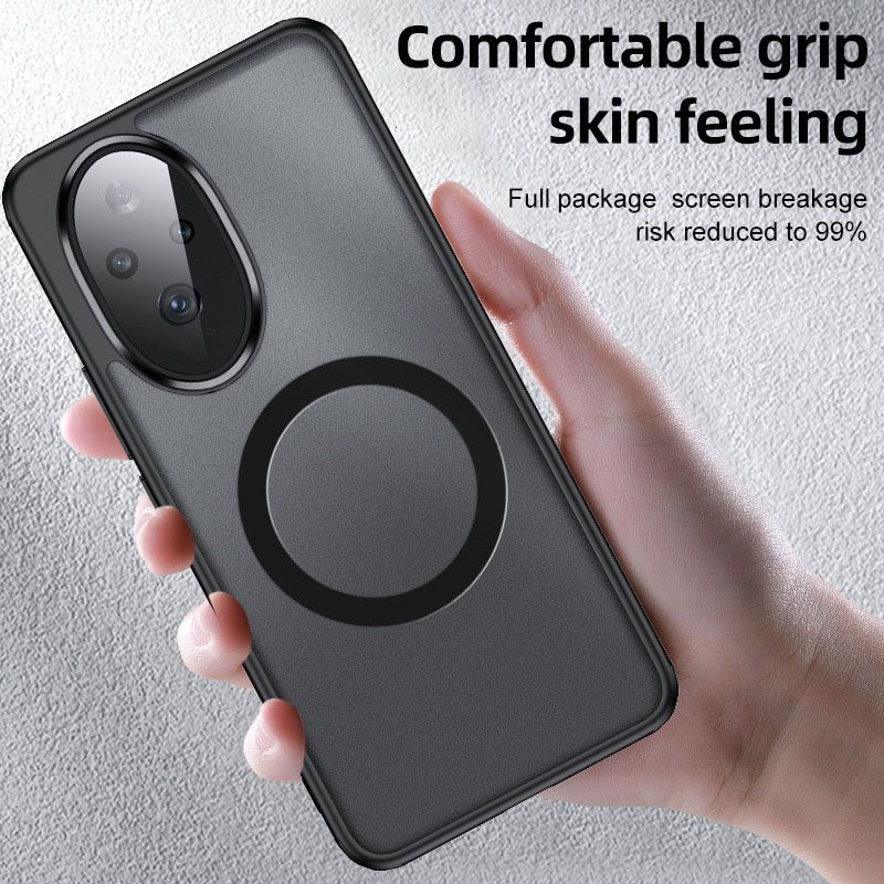 Magnetic Transparent Phone Case For Honor 200 100 90 80 70 Pro Fall prevention Protective Case