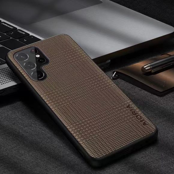 Minimalist Thousand Bird Plaid Pattern Phone Case For Samsung Galax S24 S23 S22 S21 S20 Ultra Plus FE Note 20 Ultra 10 Plus S10 S9 Plus S10 Lite Anti Drop And Anti Slip Back Cover
