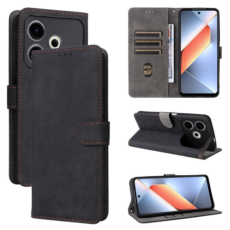 Flip Cover for Tecno Pova 6 Neo PU Leather Phone Case Full-Body Protection Shockproof [RFID Blocking] Wallet Cover