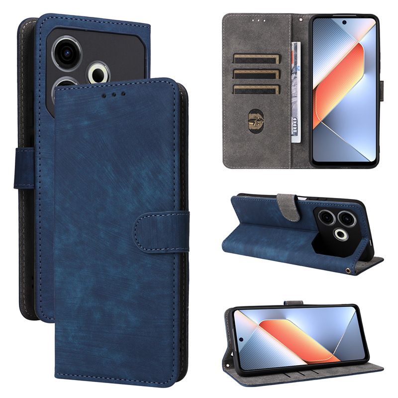 Flip Cover for Tecno Pova 6 Neo PU Leather Phone Case Full-Body Protection Shockproof [RFID Blocking] Wallet Cover