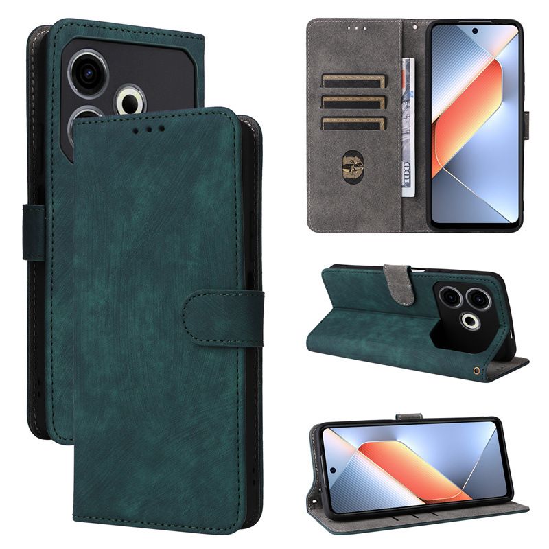 Flip Cover for Tecno Pova 6 Neo PU Leather Phone Case Full-Body Protection Shockproof [RFID Blocking] Wallet Cover