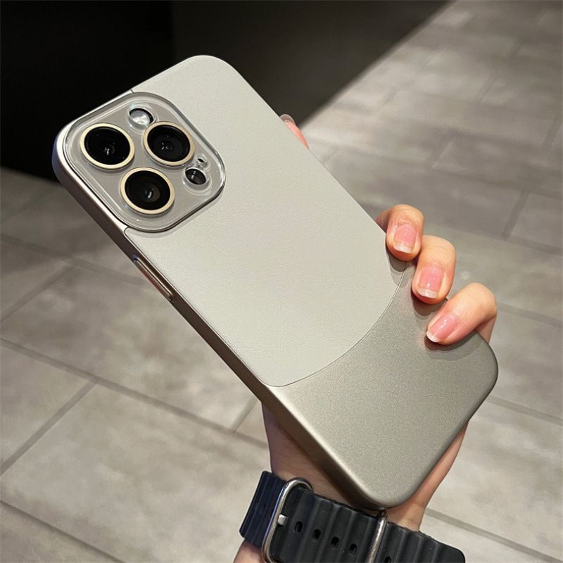 New Arrival - iPhone 15 14 13 12 11 Pro Max Crystal Lens Duplex Nappa Pattern Phone Case Apple 14 Slip Resistant 13 Protective Case