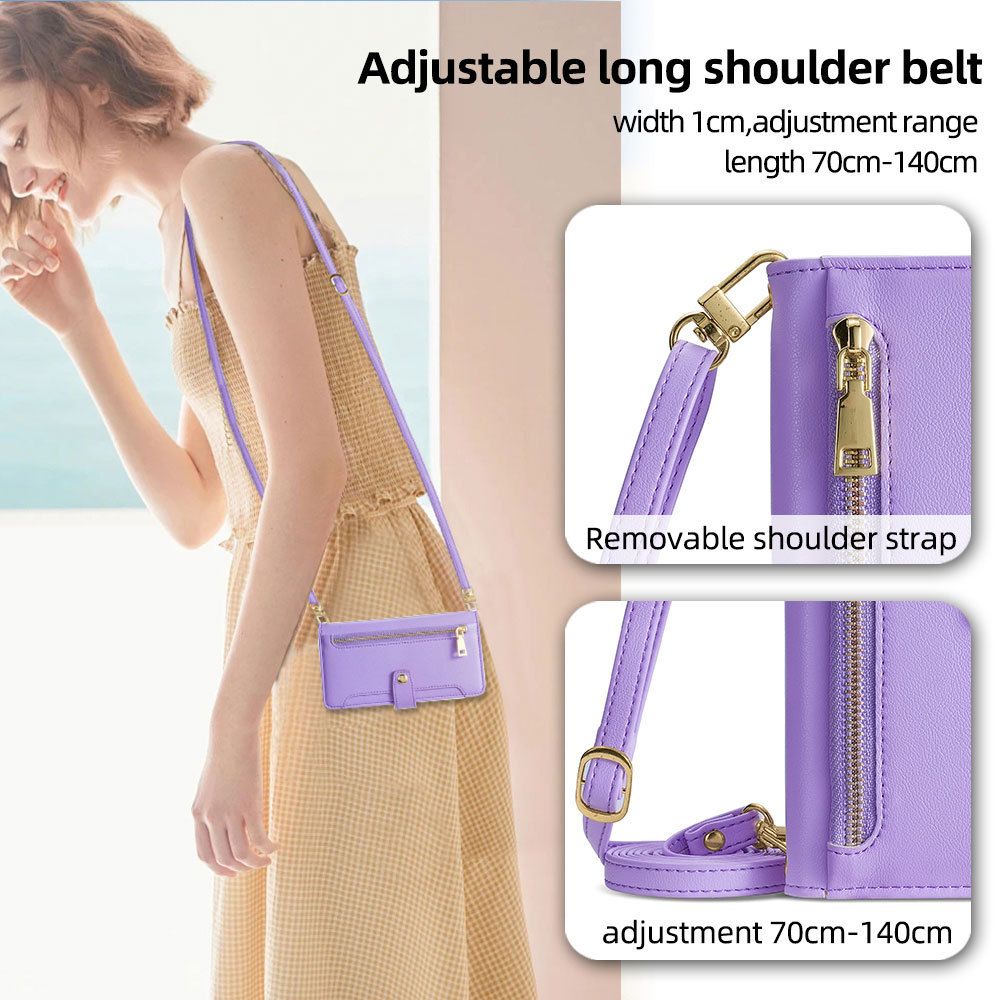 Fashion Multifunctional Leather Flip Cover For OPPO Reno 12 Pro -5G Shockproof Magnetic PU Leather Lanyard Protection Case