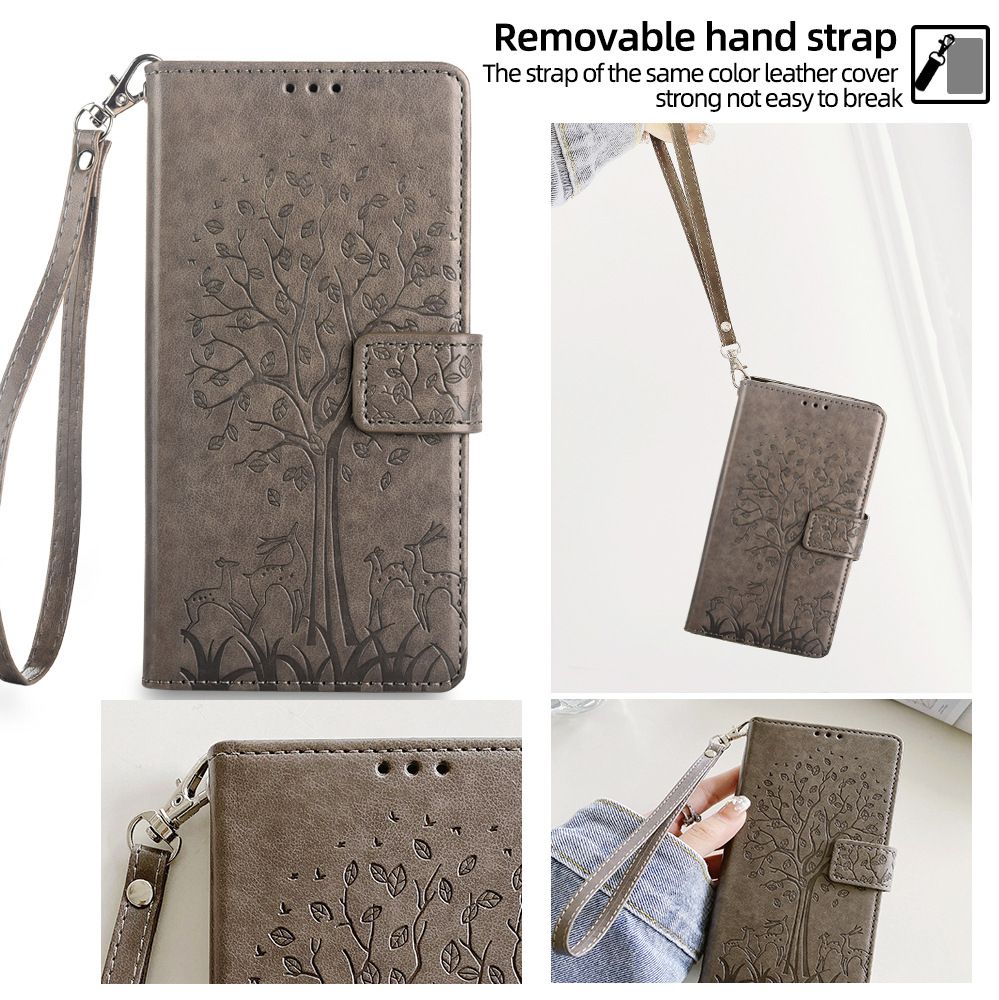 Wallet Leather Cover For Infinix Note 40 -4G, Note 40 Pro -5G, Note 40 Pro+ Plus -5G, Note 40 Pro -5G Magnetic Closure with Hand Strap