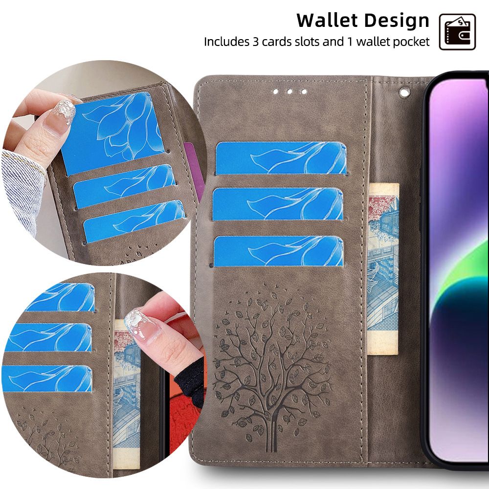 Wallet Leather Cover For Infinix Note 40 -4G, Note 40 Pro -5G, Note 40 Pro+ Plus -5G, Note 40 Pro -5G Magnetic Closure with Hand Strap