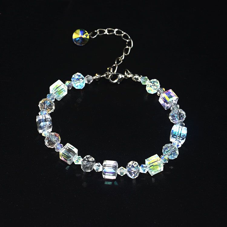 Bracelet Female Student Square Crystal Bracelet Exquisite Luxury Fashion Bracelet