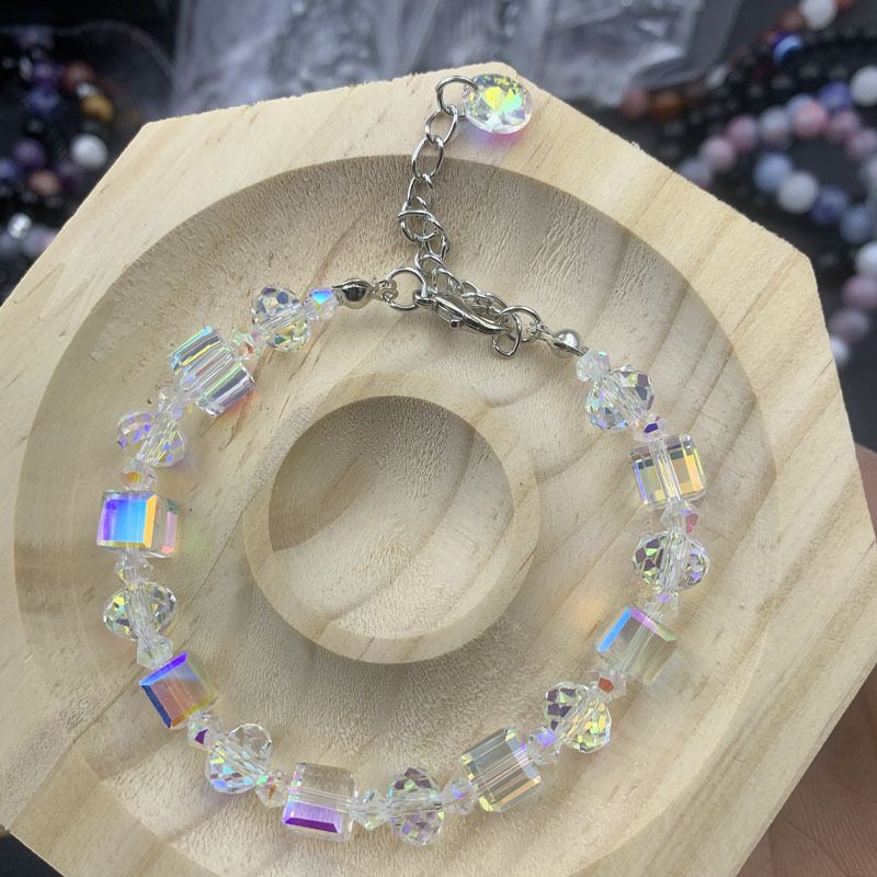 Bracelet Female Student Square Crystal Bracelet Exquisite Luxury Fashion Bracelet
