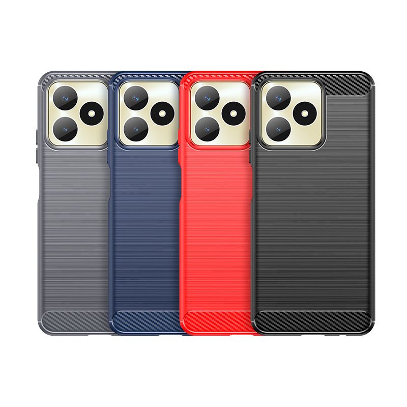 Case for Realme Note 50 Brushed Carbon Fibre Case Shockproof Case