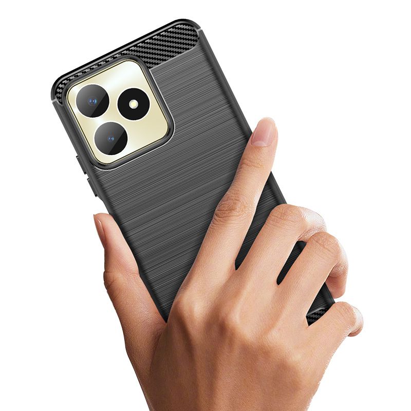 Case for Realme Note 50 Brushed Carbon Fibre Case Shockproof Case