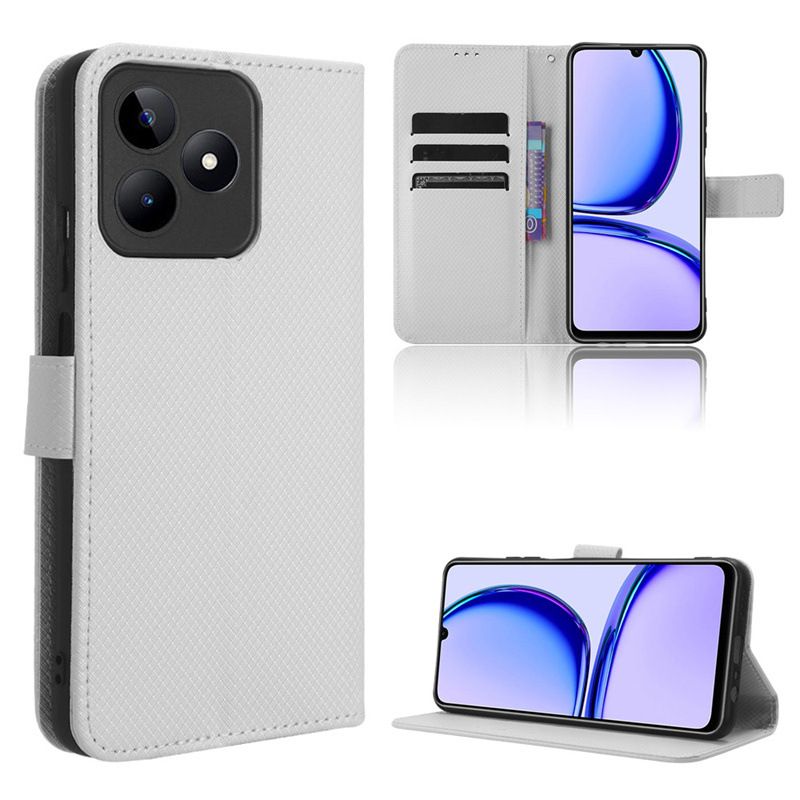 Wallet Flip Cover for Realme Note 50 Case Leather Magnetic Flip Folio Stand with Card Holder