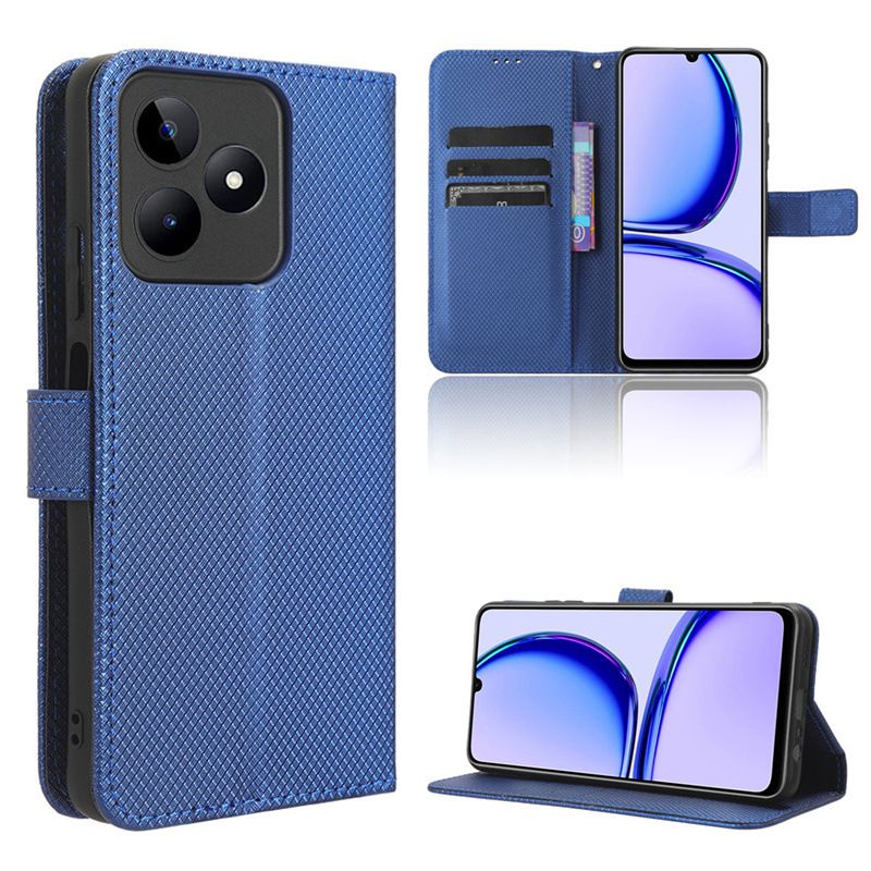 Wallet Flip Cover for Realme Note 50 Case Leather Magnetic Flip Folio Stand with Card Holder