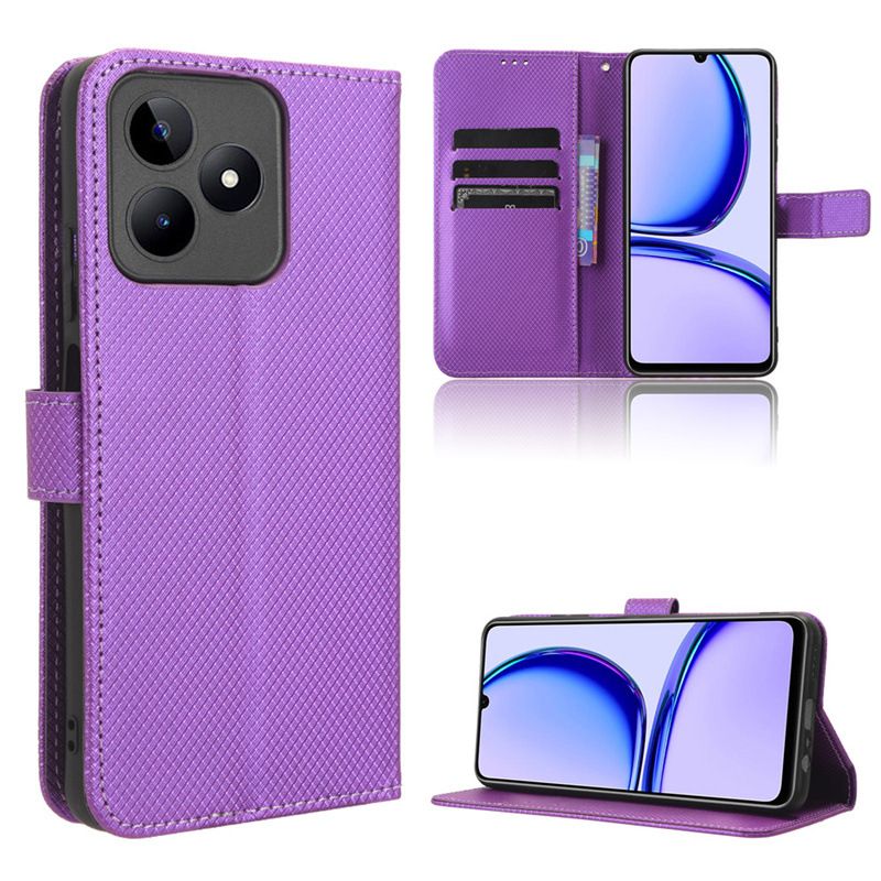 Wallet Flip Cover for Realme Note 50 Case Leather Magnetic Flip Folio Stand with Card Holder