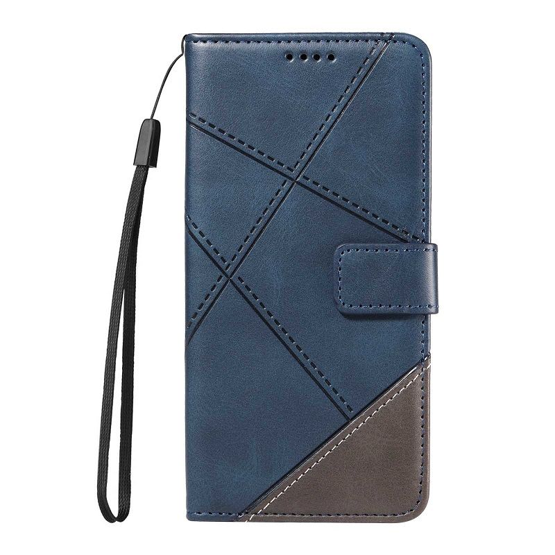 Flip Cover For OPPO Reno 12 11 10 8T Reno 11F 7 Realme 10 11 C15 C12 C25 9i Dual-colour Splicing [Flip Vintage Leather] Wallet Shockproof Durable Retro Phone Case