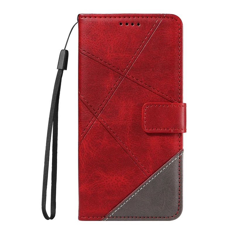 Flip Cover For Samsung Galaxy S8 S9 S10 S20 S21 S22 S23 S24 Ultra Note 8 9  Dual-colour Splicing [Flip Vintage Leather] Wallet Shockproof Durable Retro Phone Case