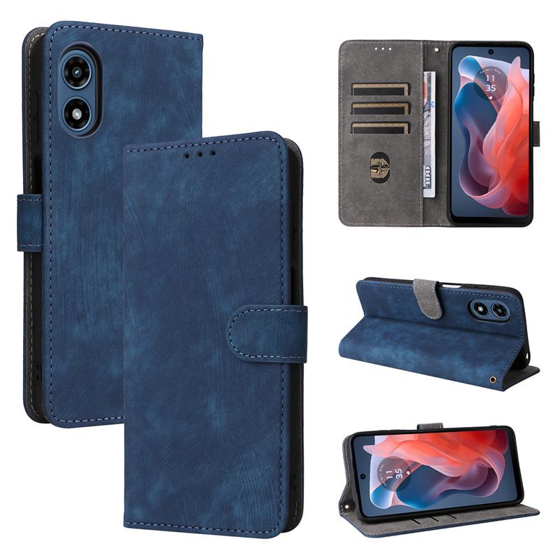 Wallet Flip Cover for Motorola Moto G Play (2024) Leather Case Shockproo Bumper with Rfid Protection Cover