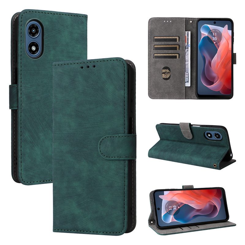 Wallet Flip Cover for Motorola Moto G Play (2024) Leather Case Shockproo Bumper with Rfid Protection Cover