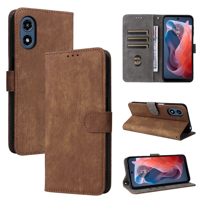 Wallet Flip Cover for Motorola Moto G Play (2024) Leather Case Shockproo Bumper with Rfid Protection Cover