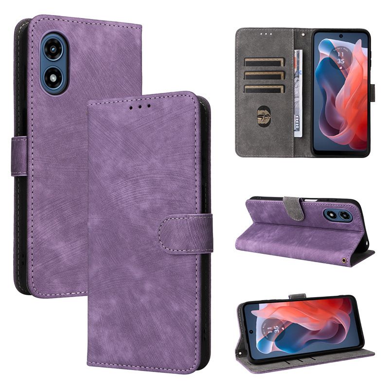 Wallet Flip Cover for Motorola Moto G Play (2024) Leather Case Shockproo Bumper with Rfid Protection Cover