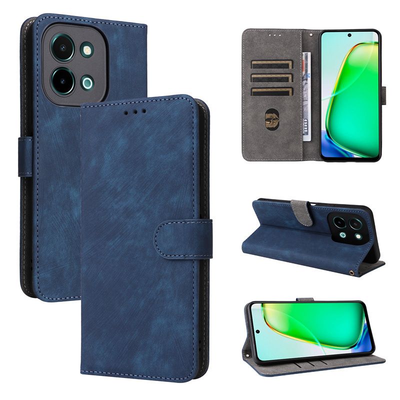 Wallet Flip Cover for Vivo Y28 4G Leather Case Shockproo Bumper with Rfid Protection Cover