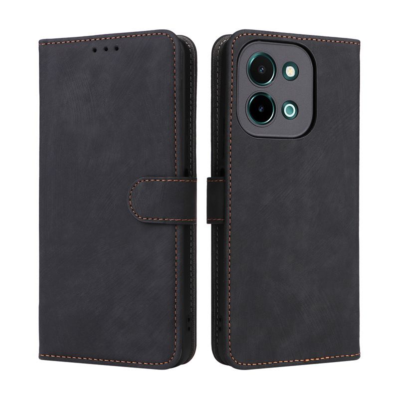 Wallet Flip Cover for Vivo Y28 4G Leather Case Shockproo Bumper with Rfid Protection Cover