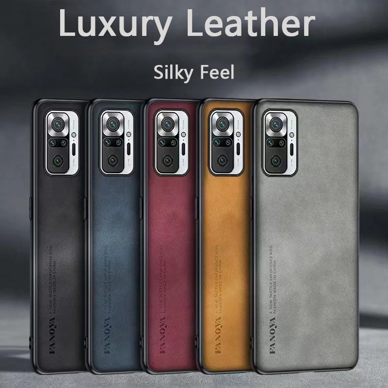 Luxury Business Retro Leather Phone Case For Xiaomi Redmi Note 10 Pro/Max, Shockproof Fall prevention Protective Case