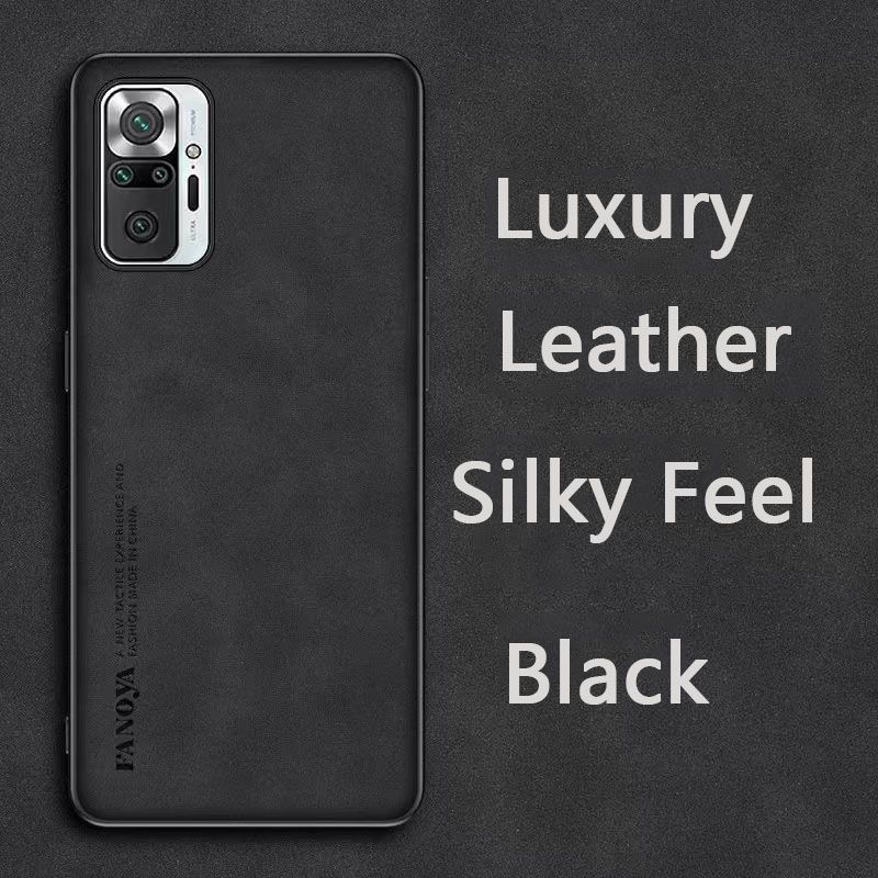 Luxury Business Retro Leather Phone Case For Xiaomi Redmi Note 10 Pro/Max, Shockproof Fall prevention Protective Case