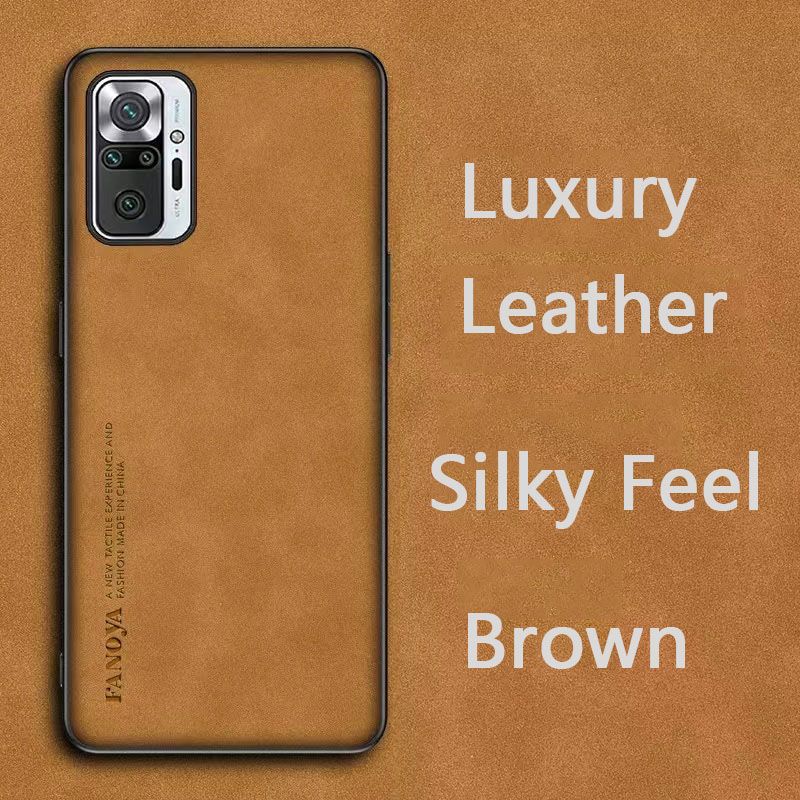 Luxury Business Retro Leather Phone Case For Xiaomi Redmi Note 10 Pro/Max, Shockproof Fall prevention Protective Case
