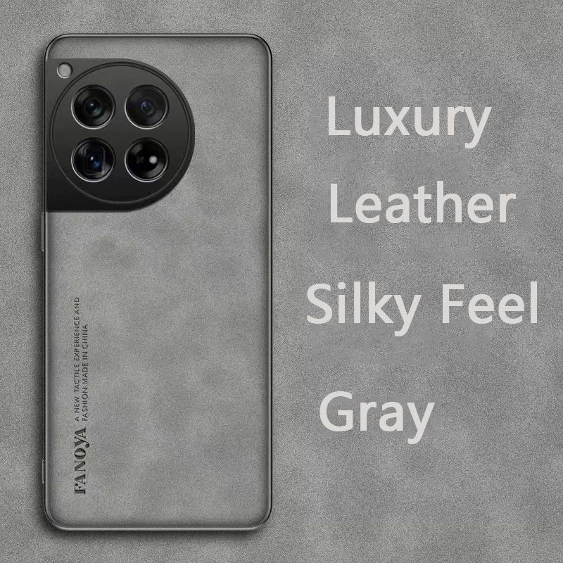 Luxury Business Retro Leather Phone Case For OnePlus 12 -5G, Shockproof Fall prevention Protective Case