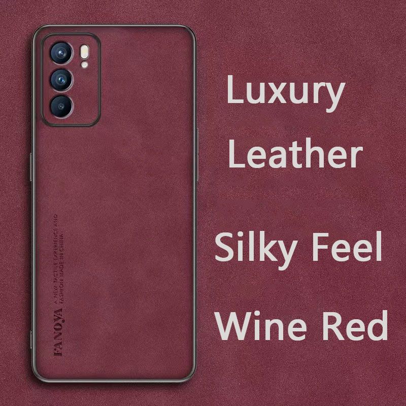 Luxury Business Retro Leather Phone Case For OPPO Reno 6 -5G, Shockproof Fall prevention Protective Case