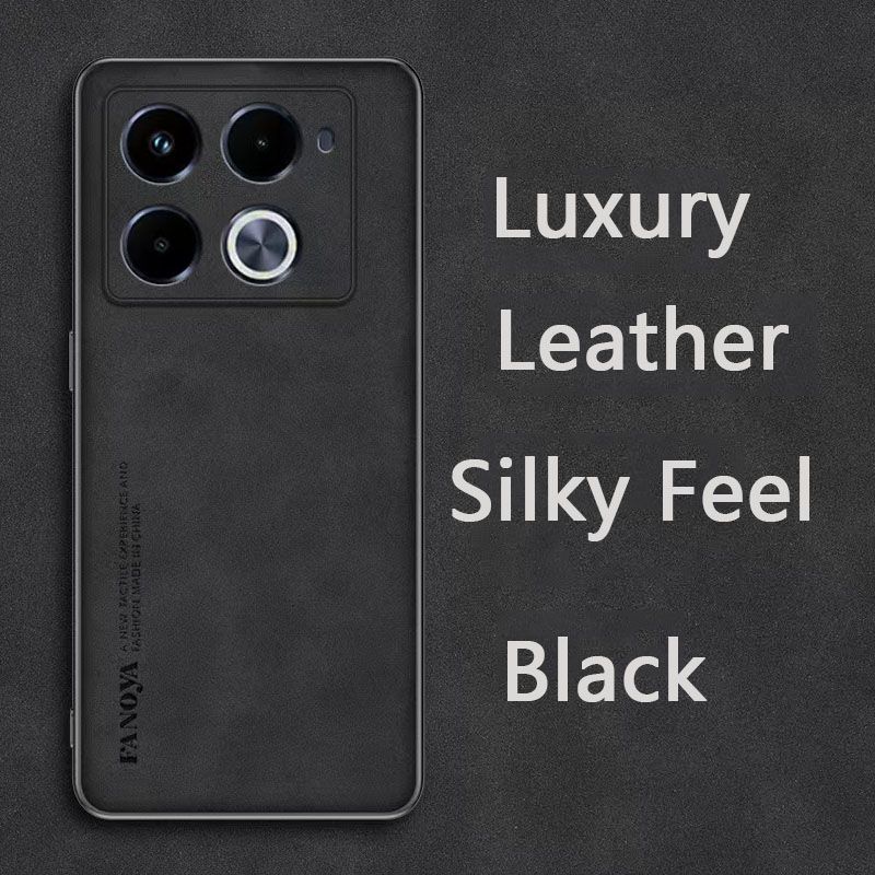 Luxury Business Retro Leather Phone Case For Infinix Note 40 Pro/Note 40 Pro+, Shockproof Fall prevention Protective Case