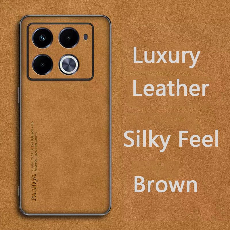Luxury Business Retro Leather Phone Case For Infinix Note 40 Pro/Note 40 Pro+, Shockproof Fall prevention Protective Case