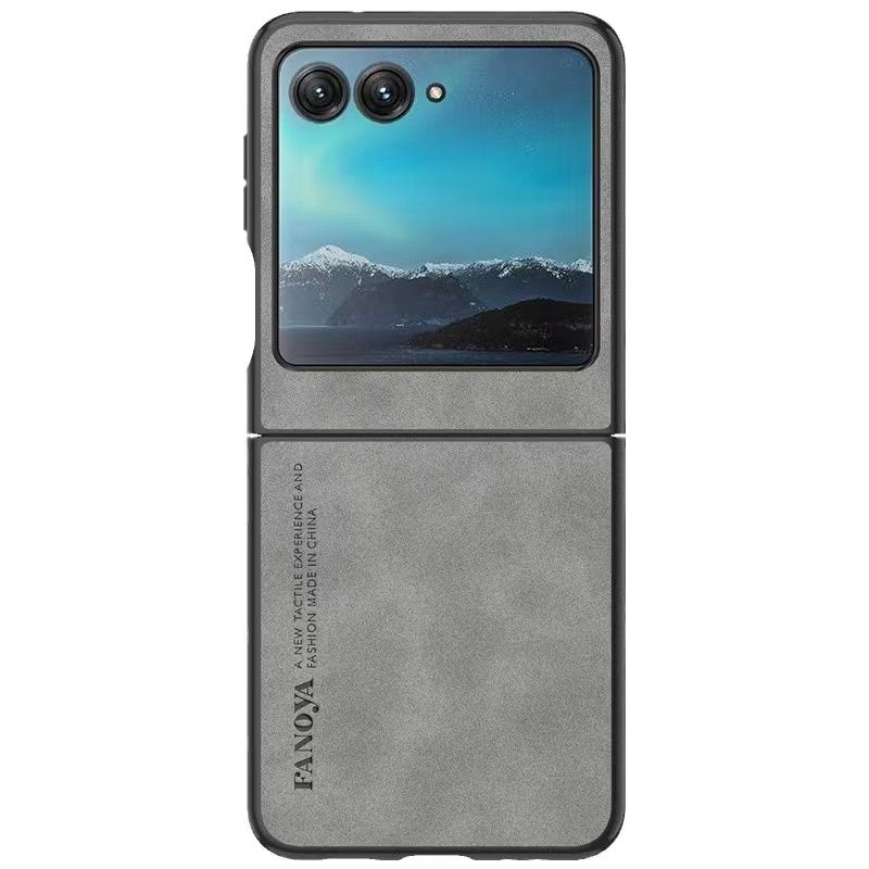 Luxury Business Retro Leather Phone Case For Motorola Razr 50, Shockproof Fall prevention Protective Case