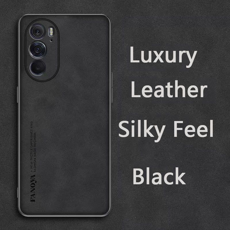 Luxury Business Retro Leather Phone Case For Motorola Edge X30, Shockproof Fall prevention Protective Case