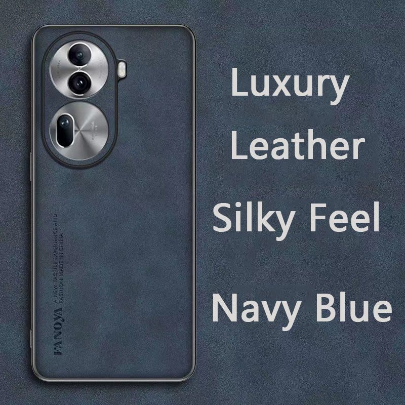 Luxury Business Retro Leather Phone Case For OPPO Reno 11 Pro, Shockproof Fall prevention Protective Case