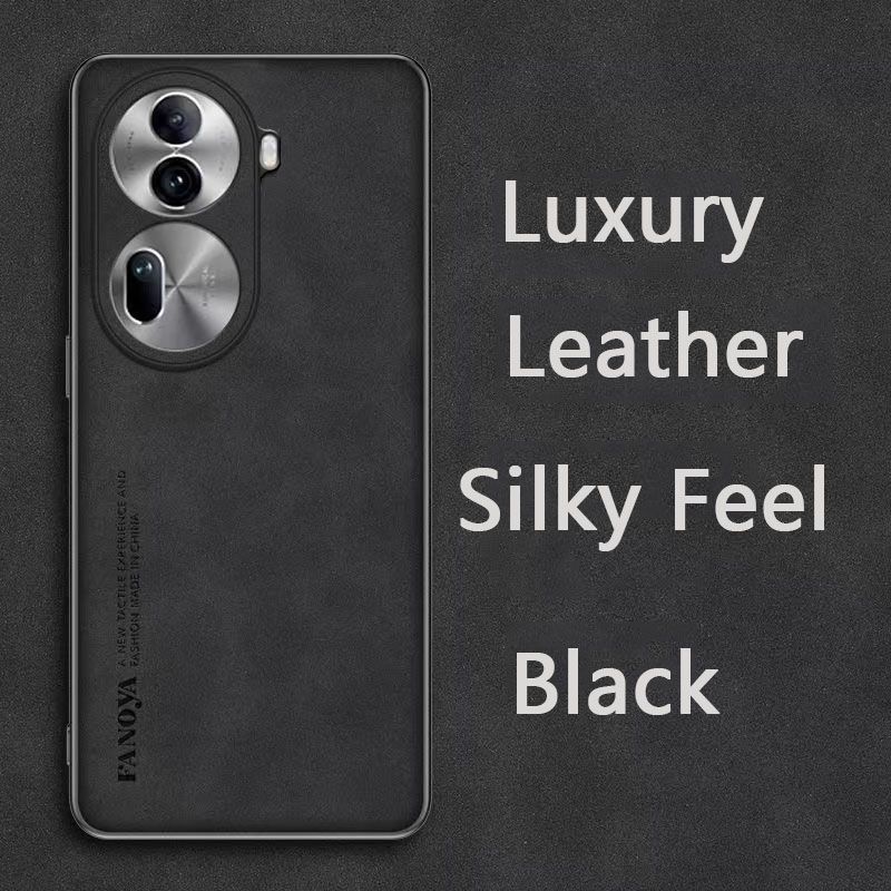Luxury Business Retro Leather Phone Case For OPPO Reno 11 Pro, Shockproof Fall prevention Protective Case