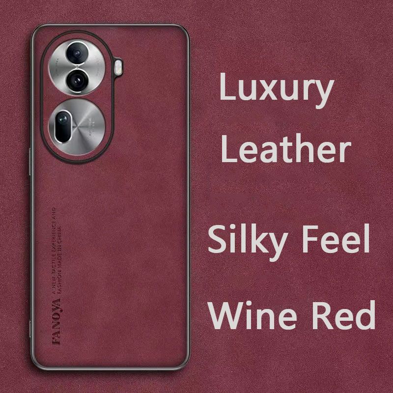 Luxury Business Retro Leather Phone Case For OPPO Reno 11 Pro, Shockproof Fall prevention Protective Case