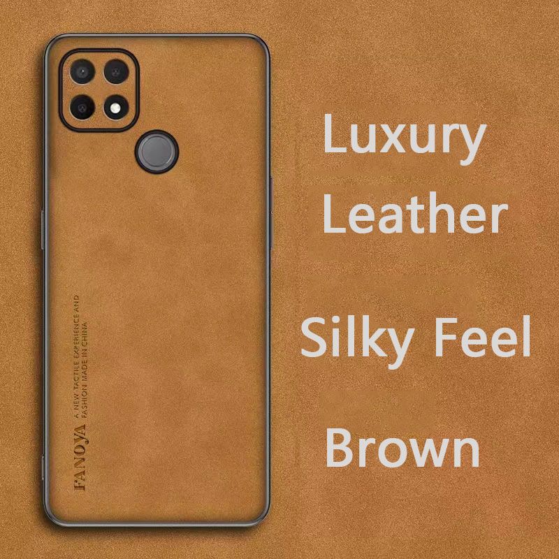 Luxury Business Retro Leather Phone Case For OPPO A35 A15 A15s, Shockproof Fall prevention Protective Case