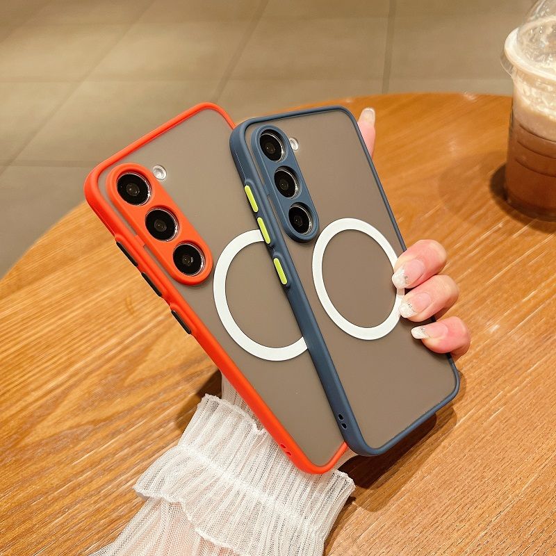 Phone Case for Samsung Galaxy A55 A05S A15 A25 A35 A54 A14 S24 S23 S22 S21 Note 20 Ultra Cover Magnetic Skin Scrub Eagle Eye Protective Sleeve