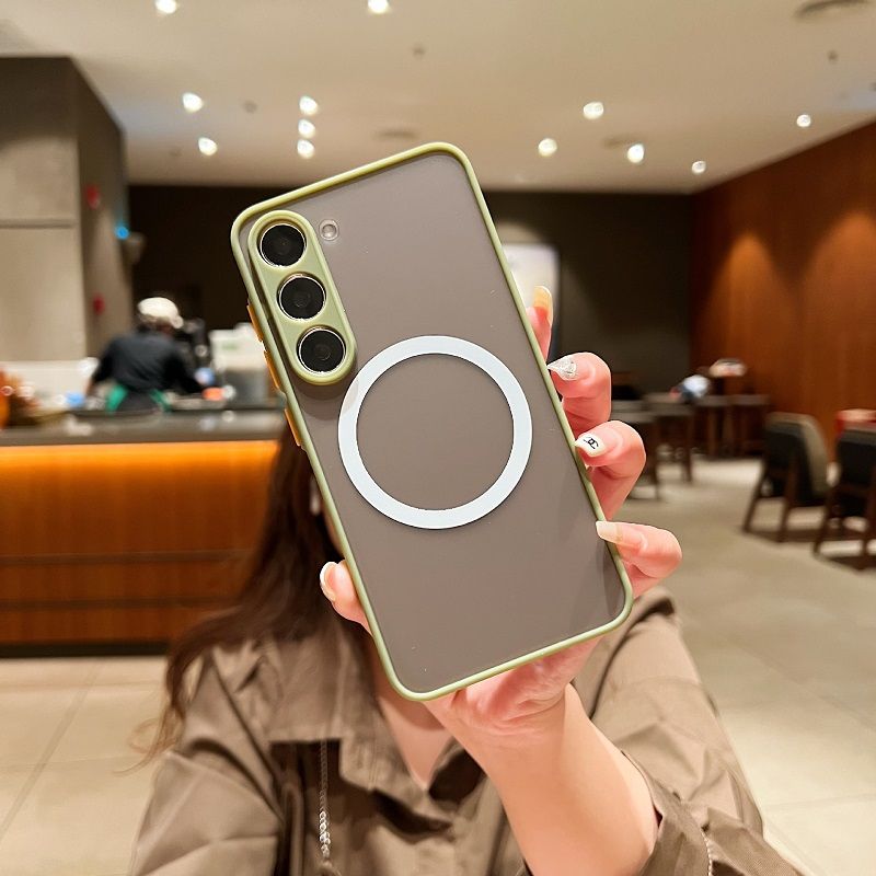 Phone Case for Samsung Galaxy A55 A05S A15 A25 A35 A54 A14 S24 S23 S22 S21 Note 20 Ultra Cover Magnetic Skin Scrub Eagle Eye Protective Sleeve