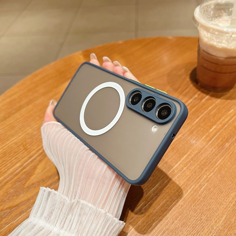 Phone Case for Samsung Galaxy A55 A05S A15 A25 A35 A54 A14 S24 S23 S22 S21 Note 20 Ultra Cover Magnetic Skin Scrub Eagle Eye Protective Sleeve