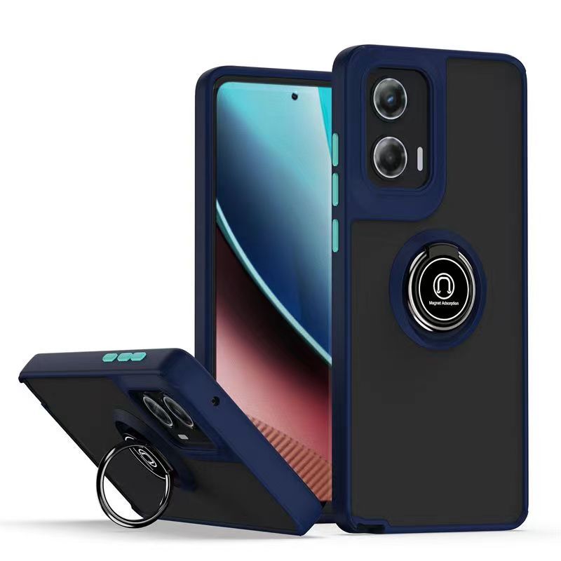Phone Case for Motorola Moto G Stylus 5G (2024) Shockproof Bumper [Drop-Protection] Case with Ring Holder Stand Magnetic Cover