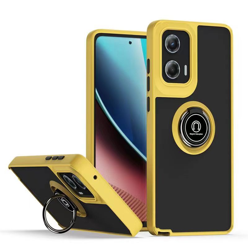 Phone Case for Motorola Moto G Stylus 5G (2024) Shockproof Bumper [Drop-Protection] Case with Ring Holder Stand Magnetic Cover