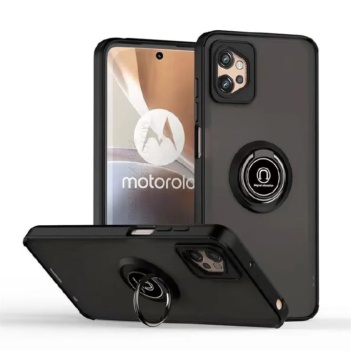 Phone Case for Motorola Moto G32, Shockproof Bumper [Drop-Protection] Case with Ring Holder Stand Magnetic Cover