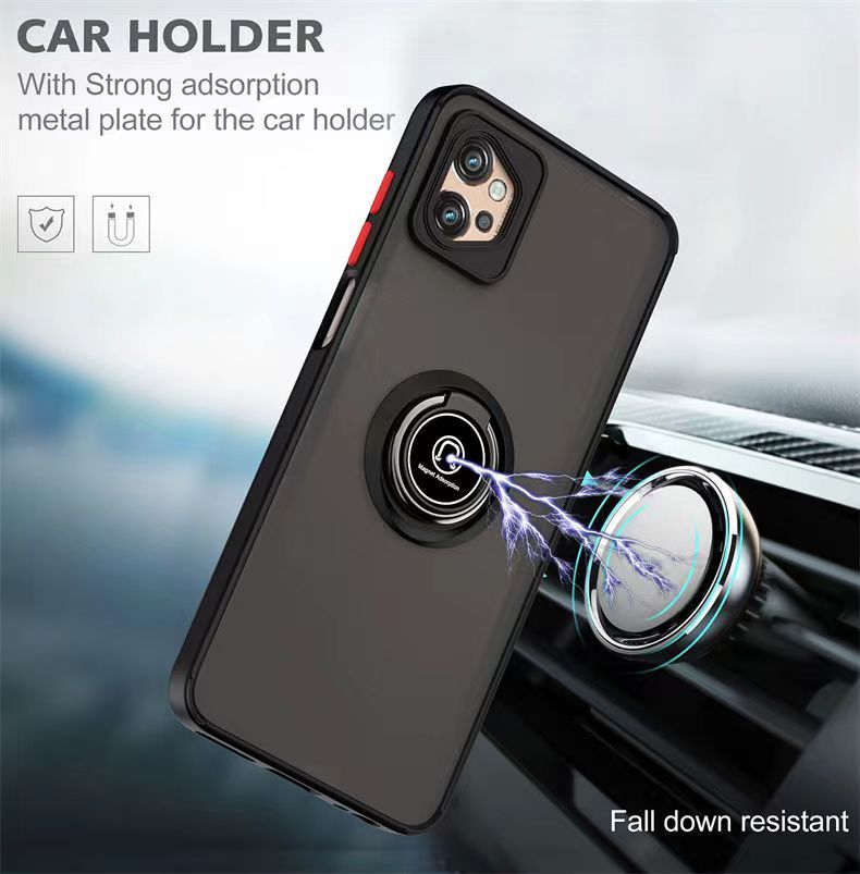 Phone Case for Motorola Moto G32, Shockproof Bumper [Drop-Protection] Case with Ring Holder Stand Magnetic Cover